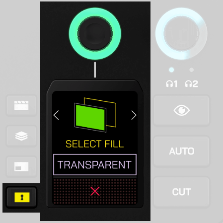 RØDECaster Video keying button